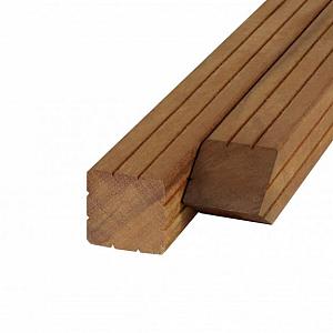 Hardhouten paal 6.5x6.5x275 cm Geschaafd