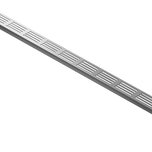 ACO slimline vervangingsrooster Blank aluminium L = 1000