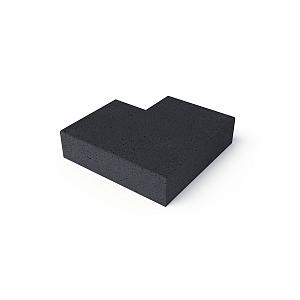 Schellevis (oud Hollands) Trap HOEKstuk 90° (40/20) BUITEN CARBON 60x60 CM