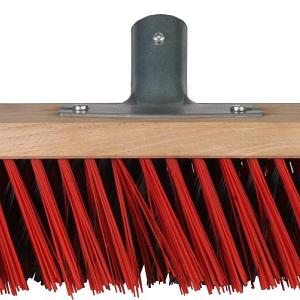 X-bezem buiten 30 cm rood/zwart los