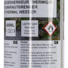 Gasfles voor onkruidbrander 400 ml