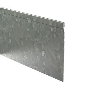 Verzinkt Edging geplet (standaard) 2300x3x390 mm (LxDxH)