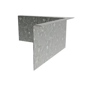 Verzinkt Edging gezet binnenhoek (L-vorm) 300 mmx3x200 mm mm (LxDxH)