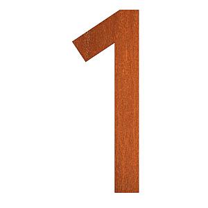Nummer 1 corten 44x5x120 mm