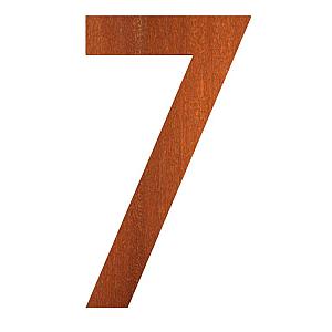 Nummer 7 corten 68x5x120 mm