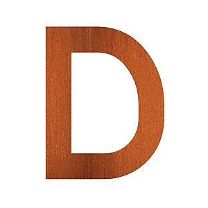 Letter D corten