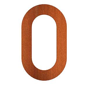 Nummer 0 corten 71x5x120 mm