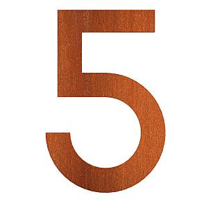 Nummer 5 corten 72x5x120 mm