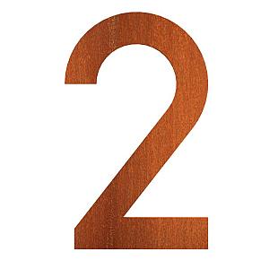 Nummer 2 corten 73x5x120 mm