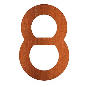 Nummer 8 corten 79x5x120 mm