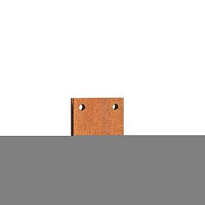 Dakvoet Corten tbv kantopsluiting 3mm 200 mmx80 mmx83 mm mm (LxBxH)