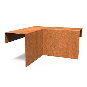 Corten Top Edge binnenhoek 300 mmx104 mmx150 mm mm (LxDxH)