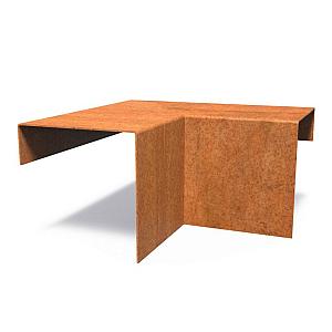 Corten Top Edge binnenhoek 300 mmx154 mmx150 mm mm (LxDxH)