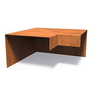 Corten Top Edge buitenhoek 300 mmx204 mmx150 mm mm (LxDxH)