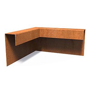 Corten Top Edge buitenhoek 300 mmx54 mmx150 mm mm (LxDxH)