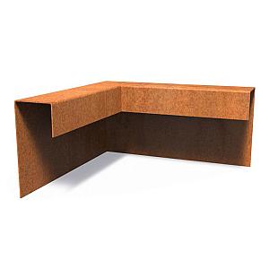 Corten Top Edge buitenhoek 300 mmx64 mmx150 mm mm (LxDxH)