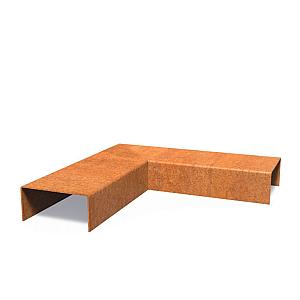 Corten Top Edge buitenhoek 300 mmx104 mmx50 mm mm (LxDxH)