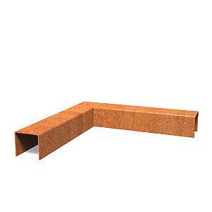 Corten Top Edge binnenhoek 300 mmx54 mmx50 mm mm (LxDxH)