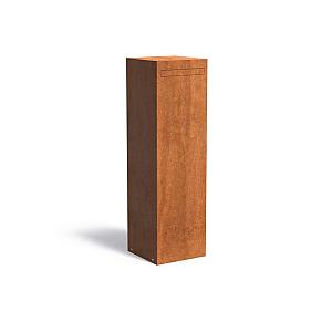 Brievenbus CorTen Recht 350 x 350 x 1200 mm