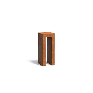 U-element (sokkel) Corten 400 x 400 x 1000 mm