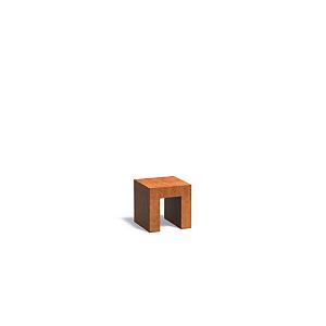 U-element (sokkel) Corten 400 x 400 x 400 mm