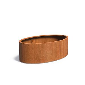 Bloembak Corten Ellipse 2000 x 1200 x 600 mm