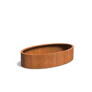 Bloembak Corten Ellipse 2000 x 1200 x 400 mm