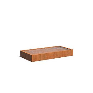Vijver Corten 3000 x 1500 x 400 mm