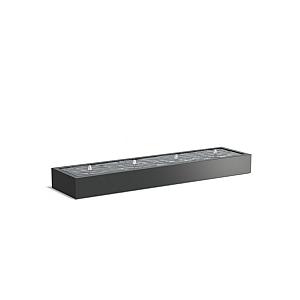 Watertafel Aluminium + LED 4000 x 1000 x 400 mm
