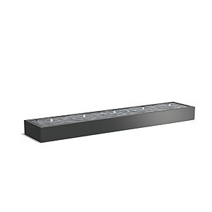 Watertafel Aluminium + LED 5000 x 1000 x 400 mm