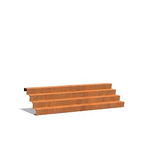 Trap Corten 3000 x 960 x 680 mm