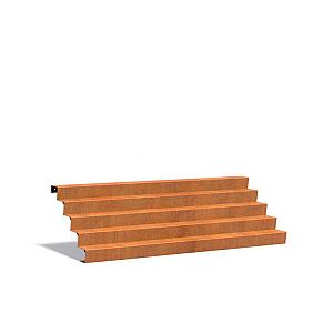 Trap Corten 3000 x 1200 x 850 mm