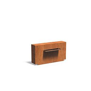 Vijvermuur Corten 1200 x 250 x 600 mm