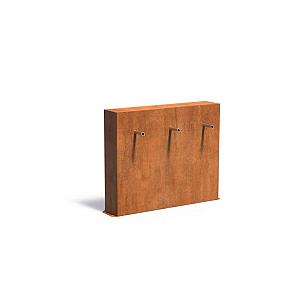 Vijvermuur Corten vrijstaand 1200 x 250 x 1000 mm