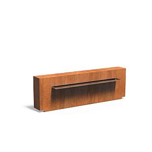 Vijvermuur Corten 2000 x 250 x 600 mm