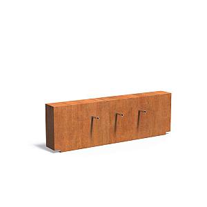 Vijvermuur Corten 2000 x 250 x 600 mm