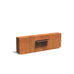 Vijvermuur Corten 2000 x 250 x 600 mm