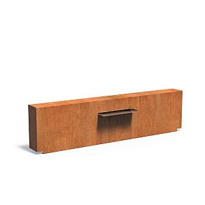 Vijvermuur Corten 2500 x 250 x 600 mm
