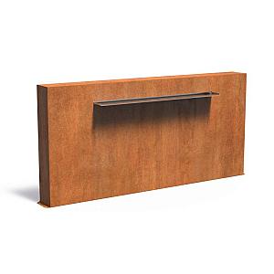 Vijvermuur Corten vrijstaand 2500 x 250 x 1200 mm