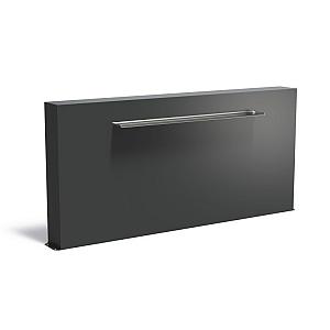 Vijvermuur Aluminium vrijstaand 2500 x 250 x 1200 mm