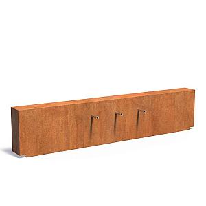 Vijvermuur Corten 3000 x 250 x 600 mm