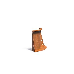 Keerwand Corten binnenbocht 500x3x600 mm (LxDxH)