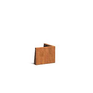 Keerwand Corten Buitenhoek 500x3x400 mm (LxDxH)