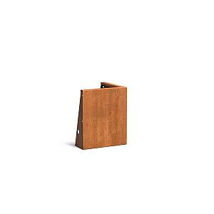 Keerwand Corten Buitenhoek 500x3x600 mm (LxDxH)