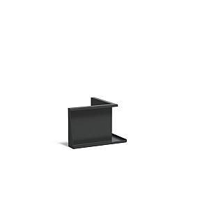 Keerwand Aluminium binnenhoek 500x4x400 mm (LxDxH)