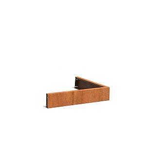 Keerwand Corten Buitenhoek 1000x2x200 mm (LxDxH)