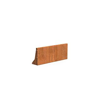 Keerwand Corten 1000x3x400 mm (LxDxH)