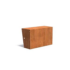 Keerwand Corten 1000x3x600 mm (LxDxH)