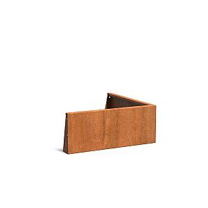 Keerwand Corten Buitenhoek 1000x3x400 mm (LxDxH)