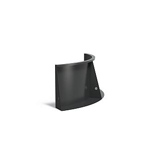 Keerwand Aluminium binnenbocht 1000x4x600 mm (LxDxH)